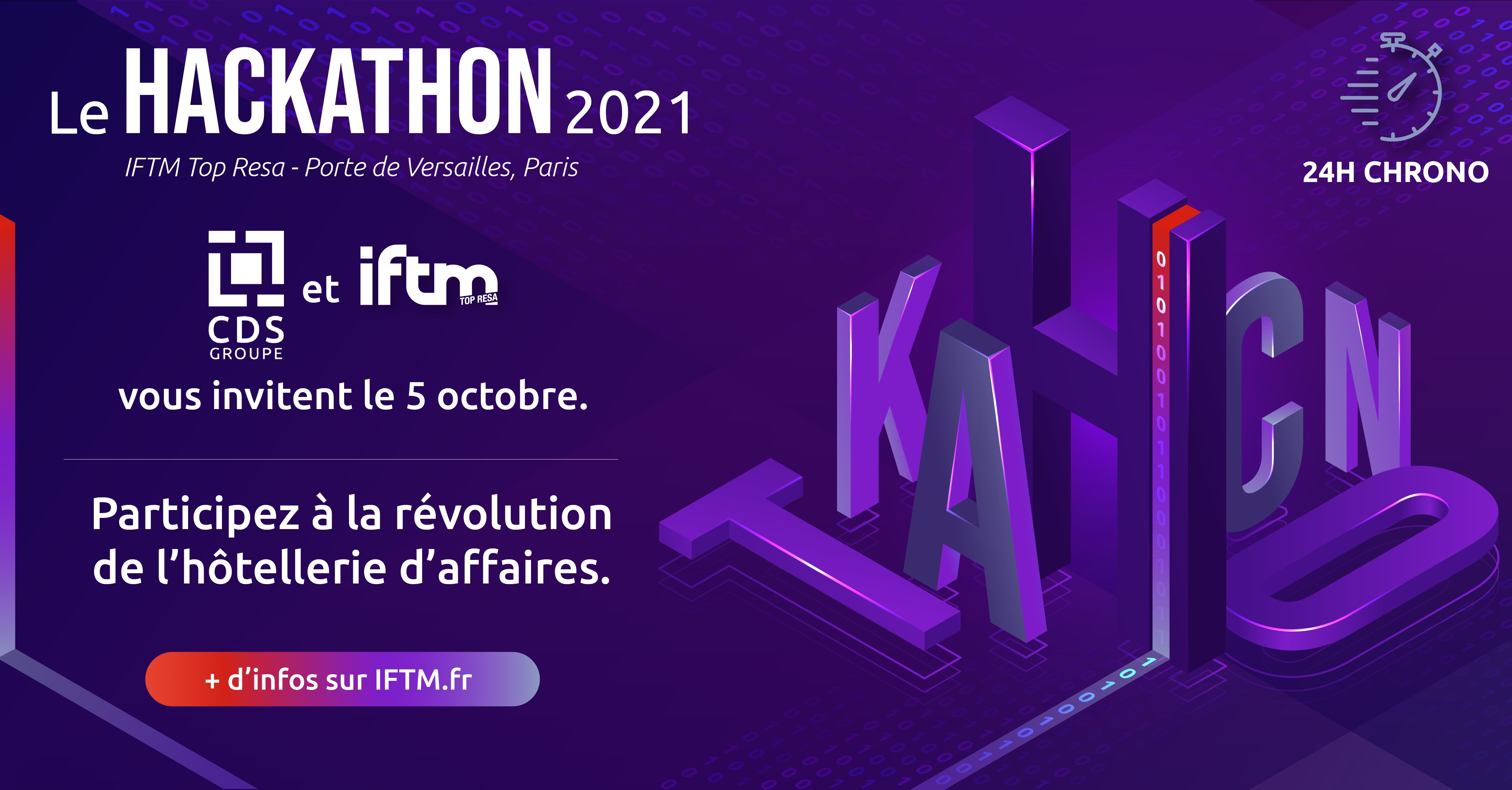 Durant 24h ils devront travailler pour "Créer la base hôtelière de référence du Business Travel" sur le Hackathon IFTM by CDS groupe - DR