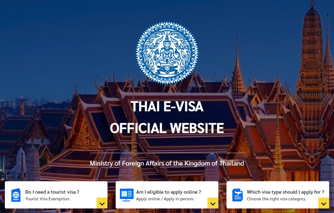 Le visa thaïlandais sera entièrement électronique à la fin de l'année © MFA Thailand (thaievisa.go.th)