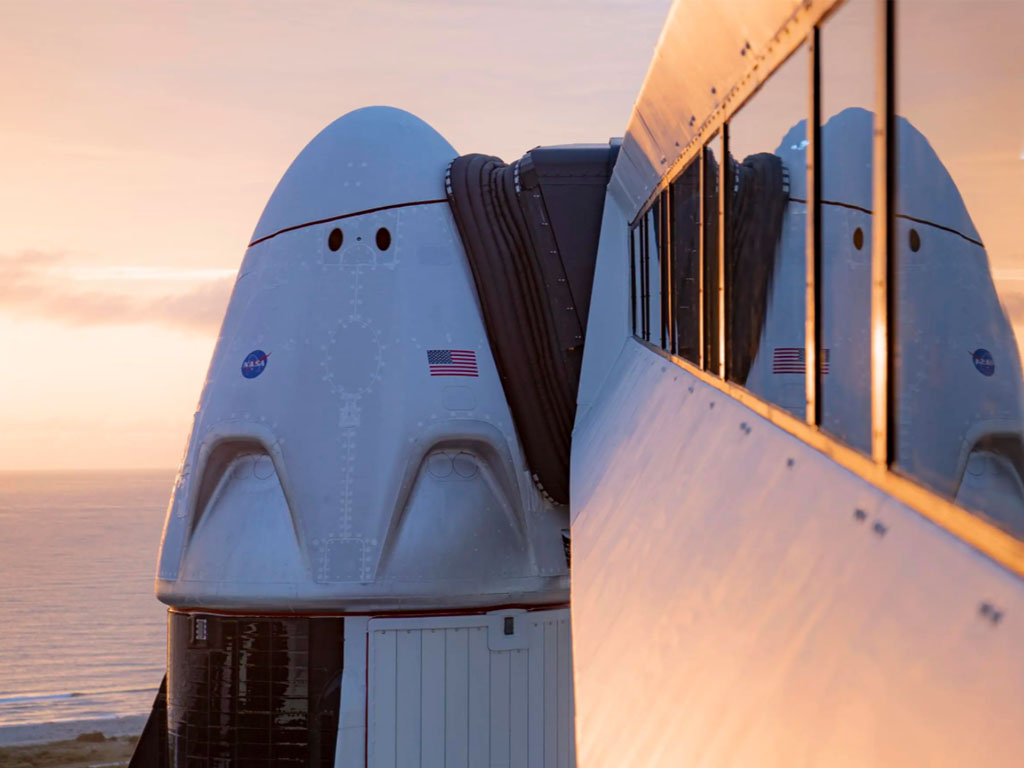 Le Tourisme Spatial d'aujourd’hui peut être comparé aux débuts de l’aviation commerciale, avec pourtant une différence majeure : tout va désormais plus vite et dans tous les domaines, y compris celui du tourisme dans l'espace - Photo Spacex.com/