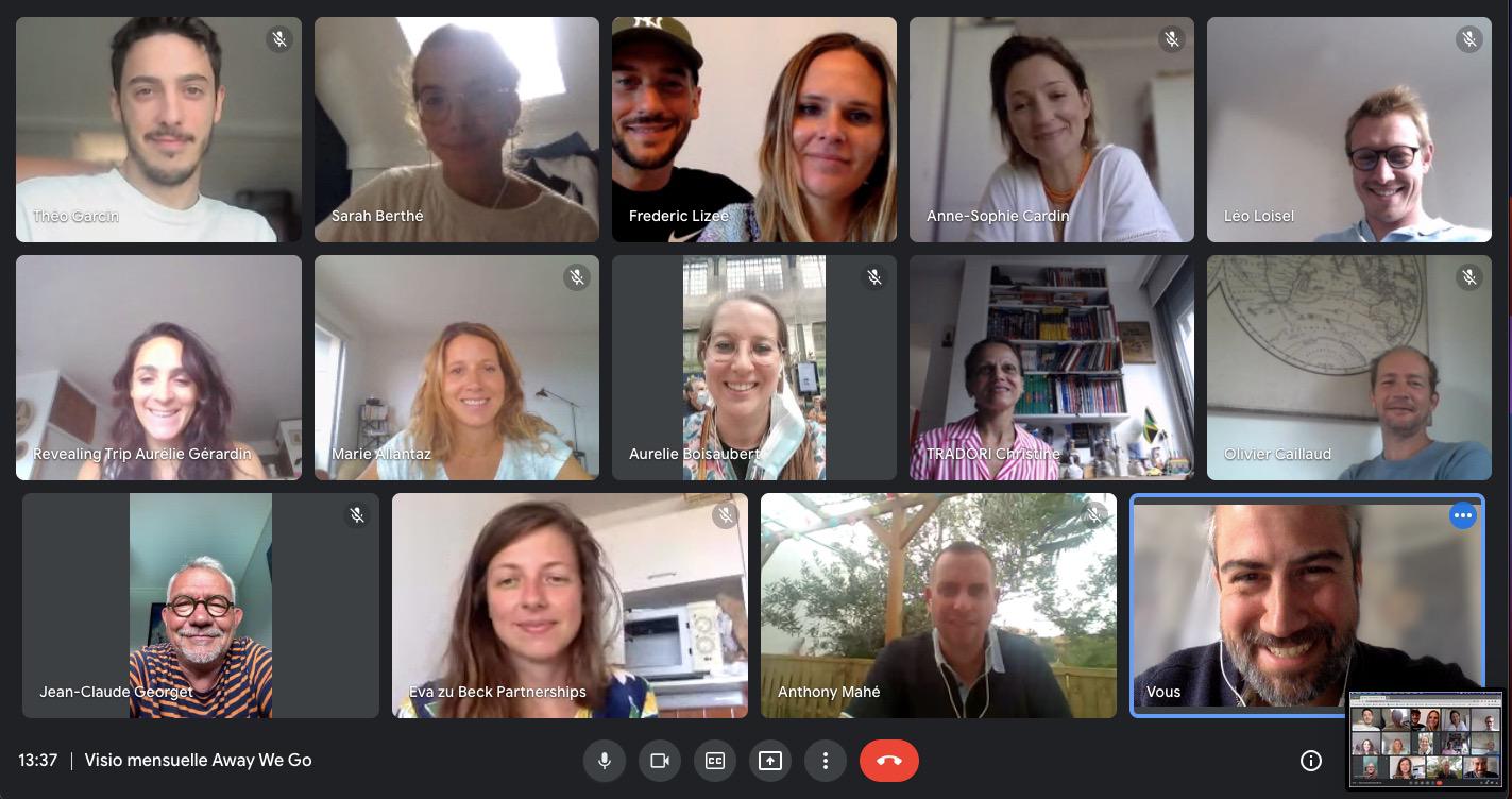 Le collectif Away we go, créé en mars 2021, compte désormais 26 membres, tous des experts des métiers du tourisme. - DR Away we go Le collectif Away we go, créé en mars 2021, compte désormais 26 membres, tous des experts des métiers du tourisme. - DR Away we go