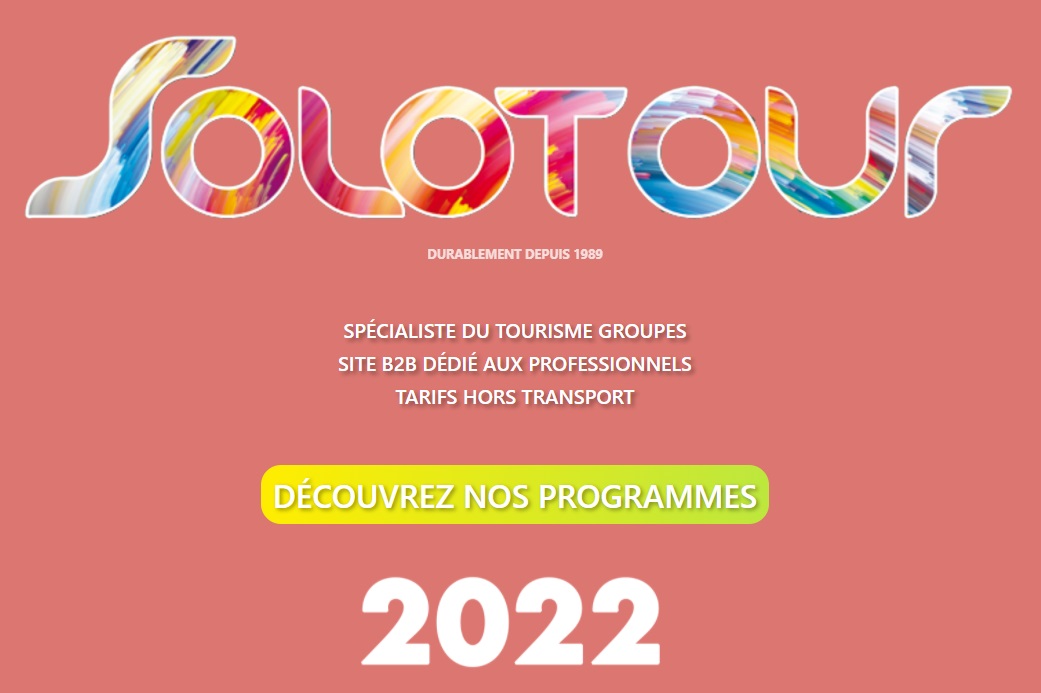La nouvelle brochure Solotour 2022 vient de paraître - DR La nouvelle brochure Solotour 2022 vient de paraître - DR