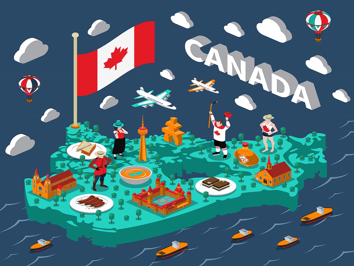 Le Canada a rouvert ses frontières aux voyageurs vaccinés, le mardi 7 septembre 2021 - Crédit photo : Depositphotos @macrovector Le Canada a rouvert ses frontières aux voyageurs vaccinés, le mardi 7 septembre 2021 - Crédit photo : Depositphotos @macrovector