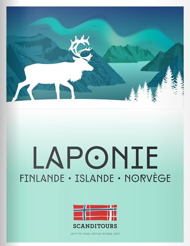 La brochure Scanditours Laponie : challenge de ventes pour les agences de voyages - DR