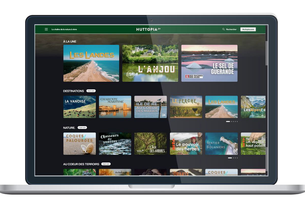 Pour créer sa chaîne dédiée à la nature, Huttopia s’est associé à la startup de l’audiovisuel et du streaming France Play. - DR Pour créer sa chaîne dédiée à la nature, Huttopia s’est associé à la startup de l’audiovisuel et du streaming France Play. - DR