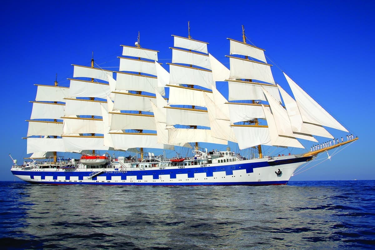 Le Royal Clipper a repris la mer en Méditerranée avant de rejoindre les Caraïbes - Photo DR Star Clippers