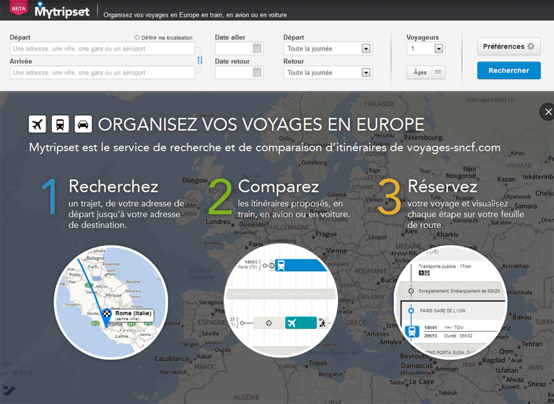MyTripSet : Voyages-Sncf.com signe un partenariat avec HERE