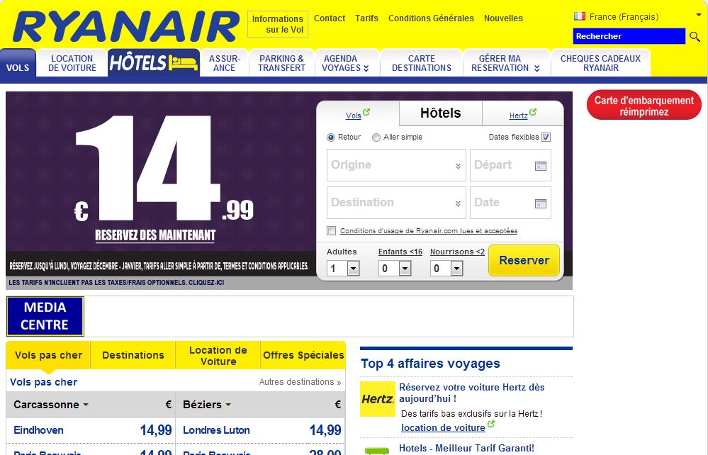 Ryanair a annoncé ses plans pour améliorer de manière significative son site web www.ryanair.com. Ces changements permettront d’améliorer davantage le service client.