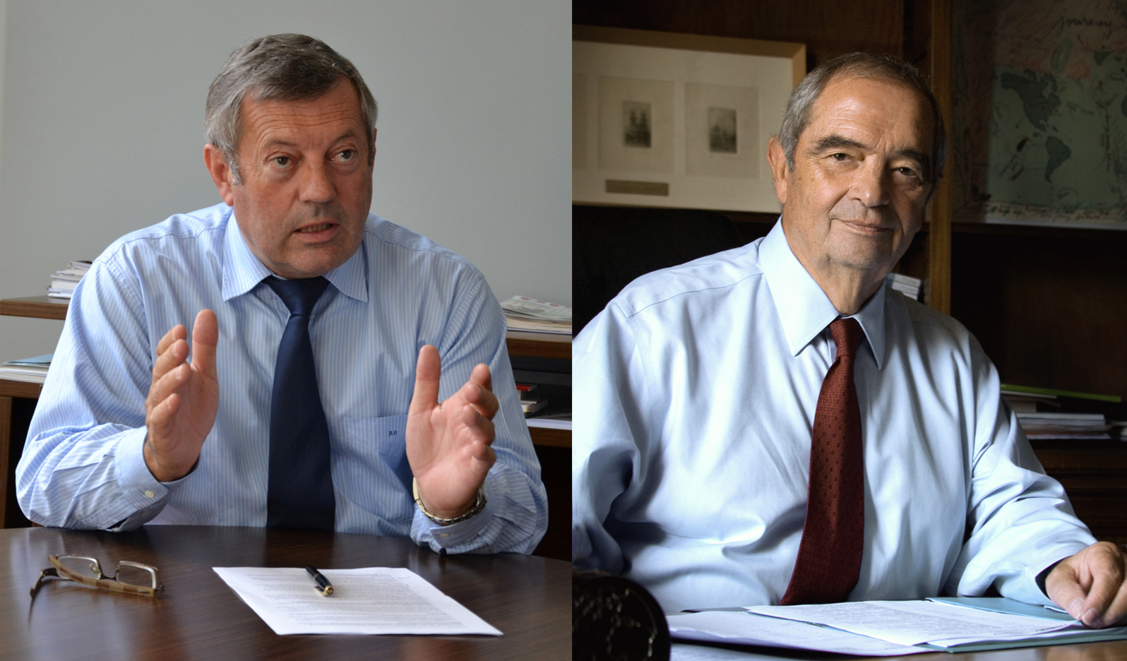 Roland Héguy, président de l'UMIH et Georges Colson, président du SNAV - DR