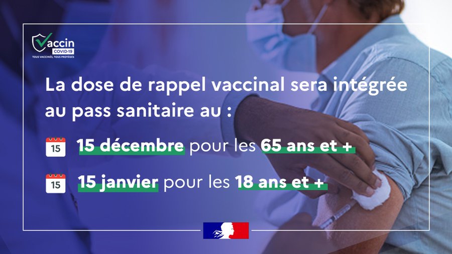 Le pass sanitaire sera désactivé pour tous les Français majeurs à partir du 15 janvier 2022, si absence de rappel" selon Olivier Véran - DR Le pass sanitaire sera désactivé pour tous les Français majeurs à partir du 15 janvier 2022, si absence de rappel" selon Olivier Véran - DR