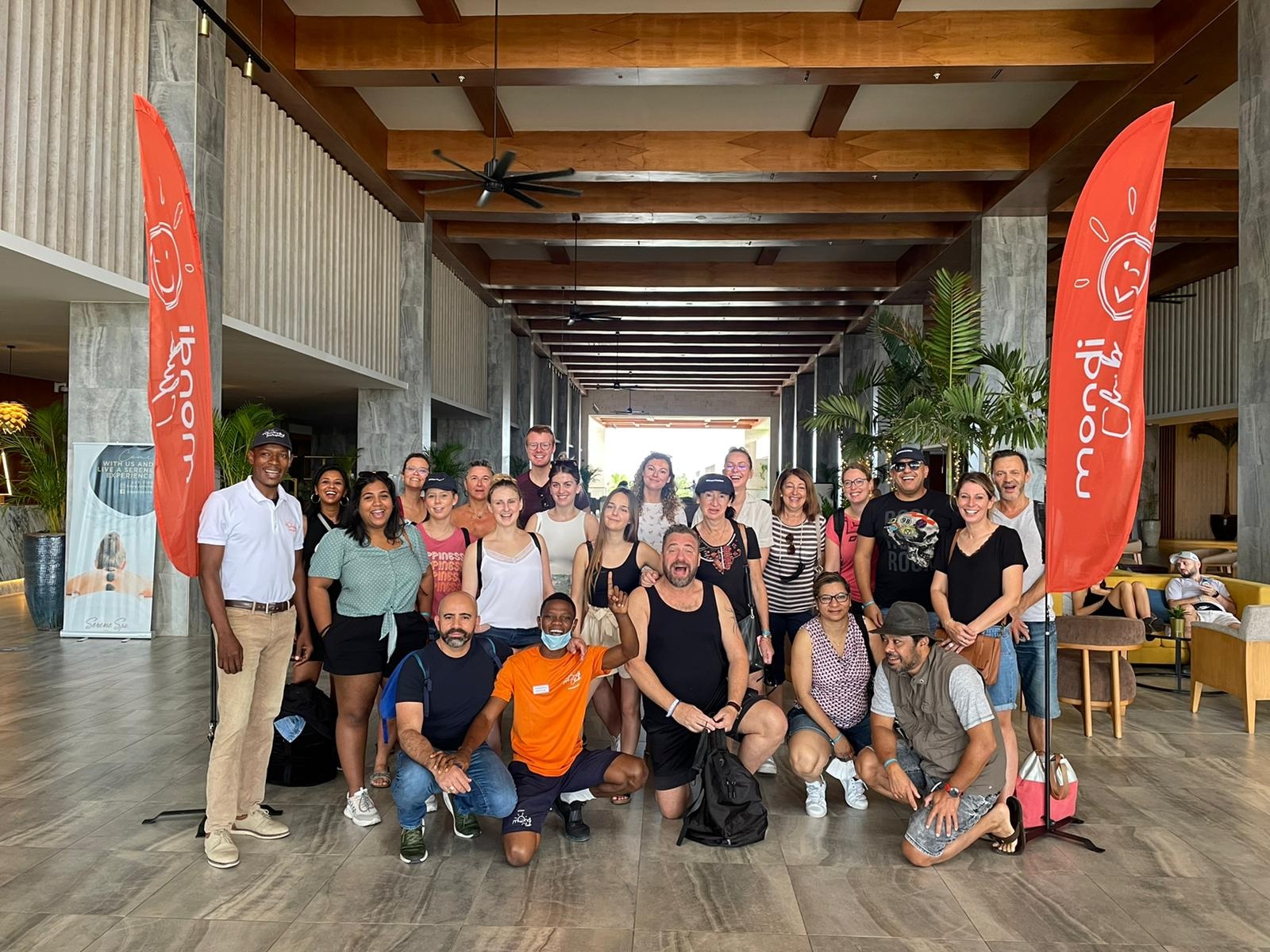 Le groupe d'agents de voyages en éductour en République Dominicaine avec Mondial Tourisme - DR