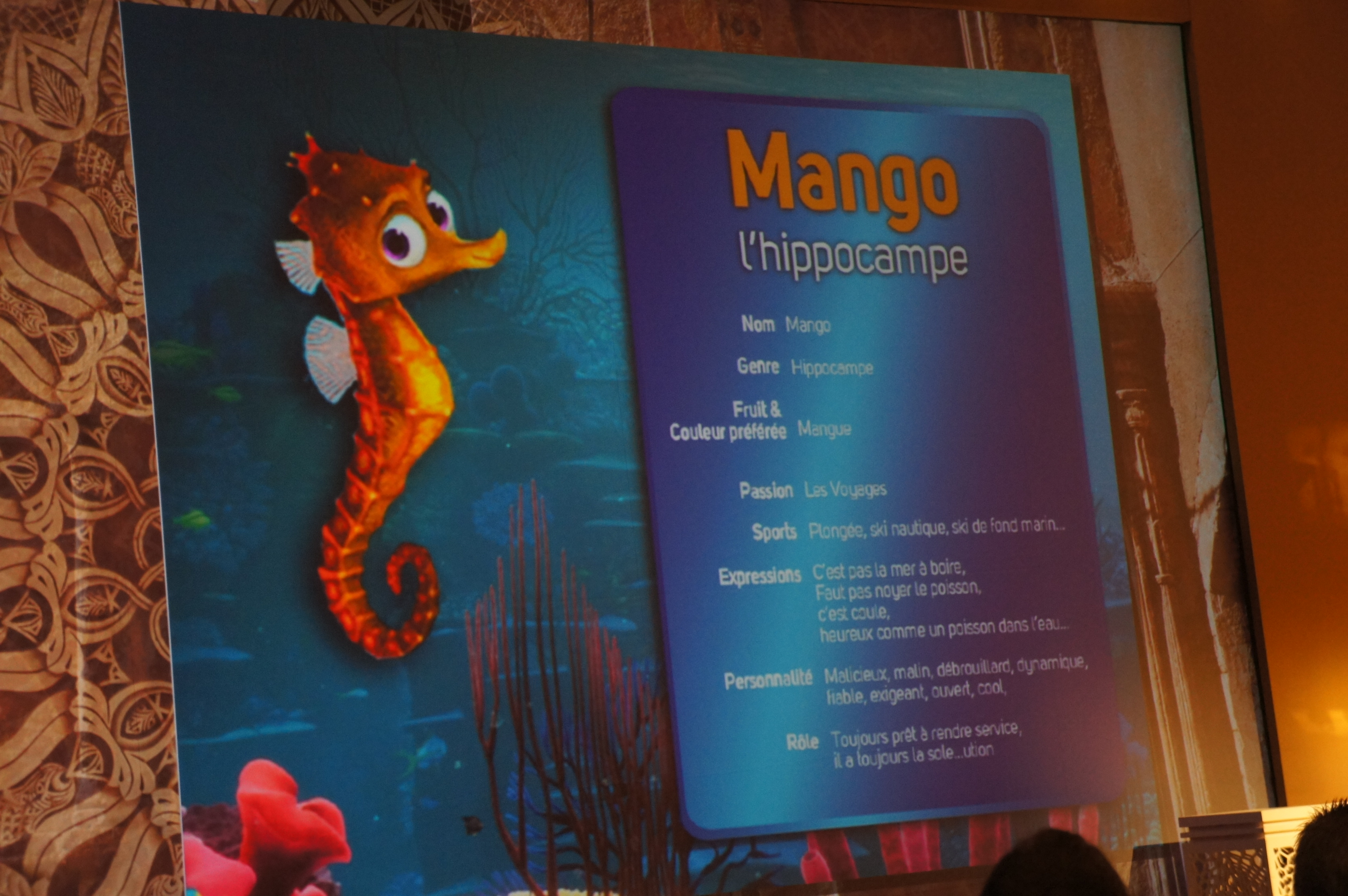 Mango, le petit hippocampe vedette de la nouvelle campagne de pub de Selectour Afat - Photo CE