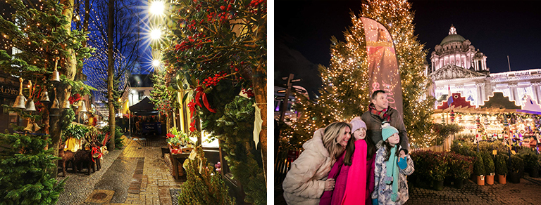 Centre-ville de Galway à Noël / Marché de Noël de Belfast © Ireland.com