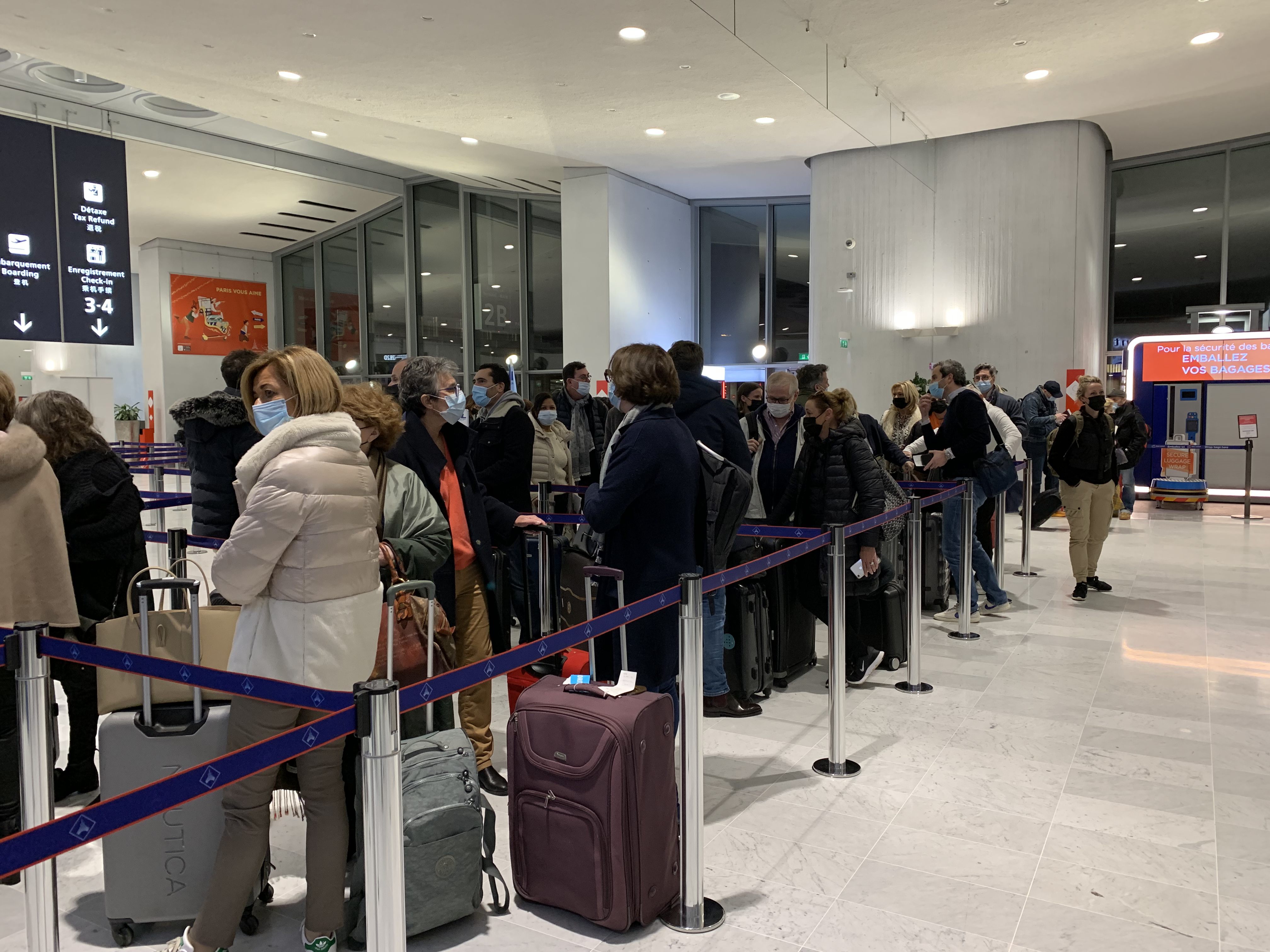 Les participants du Congrès Havas Voyages au départ de Roissy - Photo CE