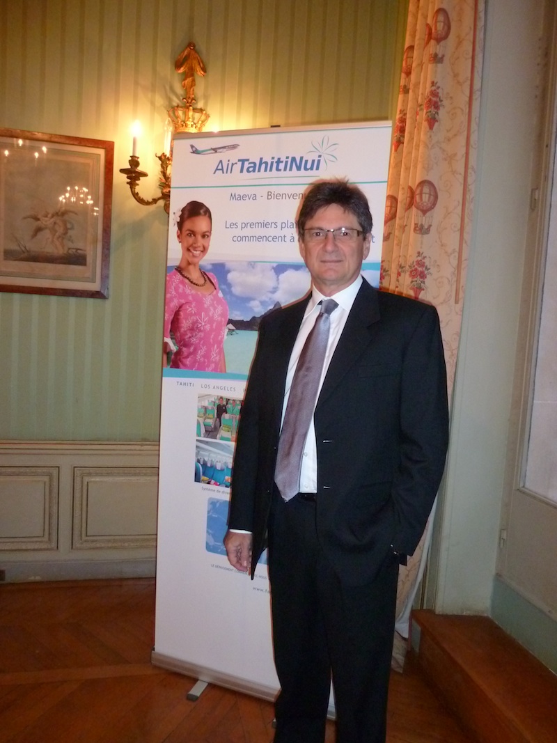 Michel Monvoisin, le nouveau PDG d'Air Tahiti Nui, également directeur du GIE tourisme. DR