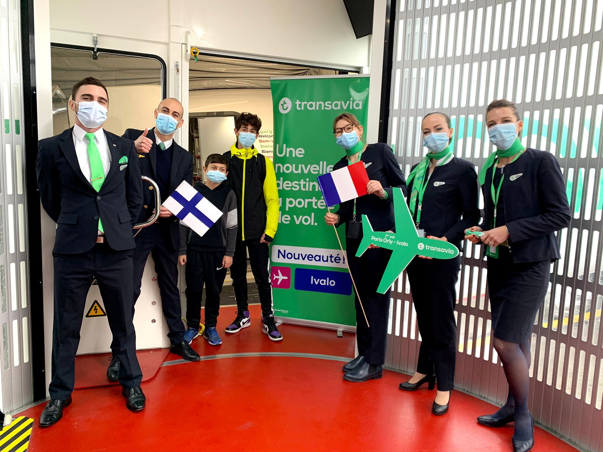 Vol inaugural de Transavia pour le lancement de sa ligne Paris-Ivalo - DR Transavia