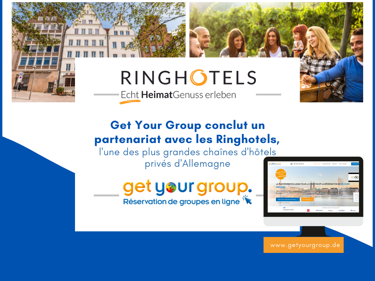 Get Your Group conclut un partenariat avec Ringhotels, l'une des plus grandes chaînes d'hôtels privés d'Allemagne