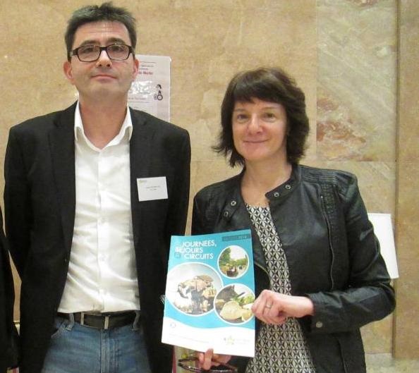 Laurent Demontoux, Val d’Oise Tourisme, et Claire Bourgeois, d’ADN Tourisme