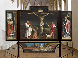 Grünewald, Retable d’Issenheim, Crucifixion, technique mixte sur panneaux de tilleul, 1512-1516, Musée Unterlinden, Colmar © Le Réverbère Grünewald, Retable d’Issenheim, Crucifixion, technique mixte sur panneaux de tilleul, 1512-1516, Musée Unterlinden, Colmar © Le Réverbère