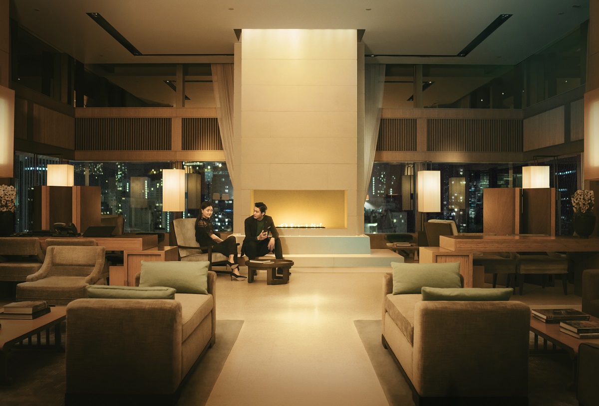 "The fireplace" de l'hôtel Upper House à Hong-Kong - Crédit photo The Set Collection