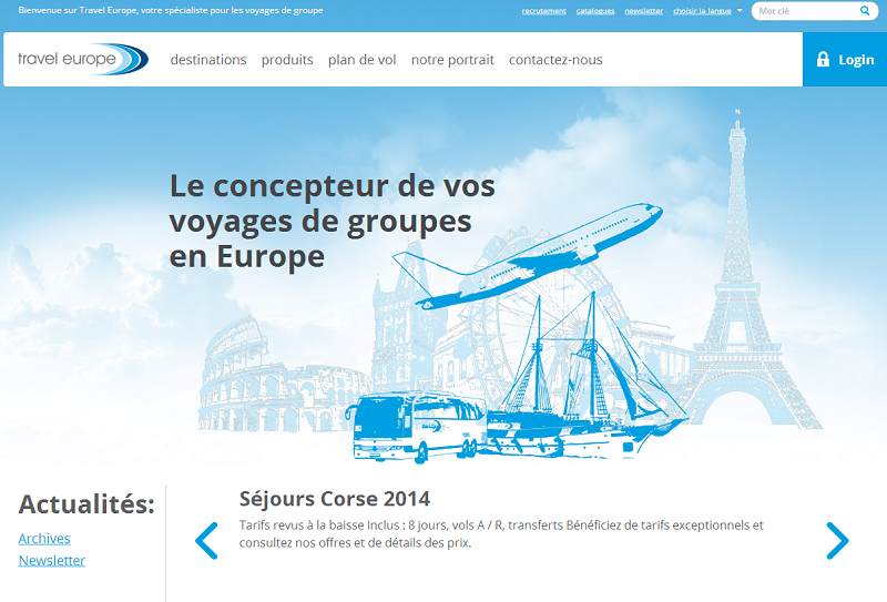 Le bénéfice de Travel Europe atteint 3 M € en 2013 - Capture d'écran