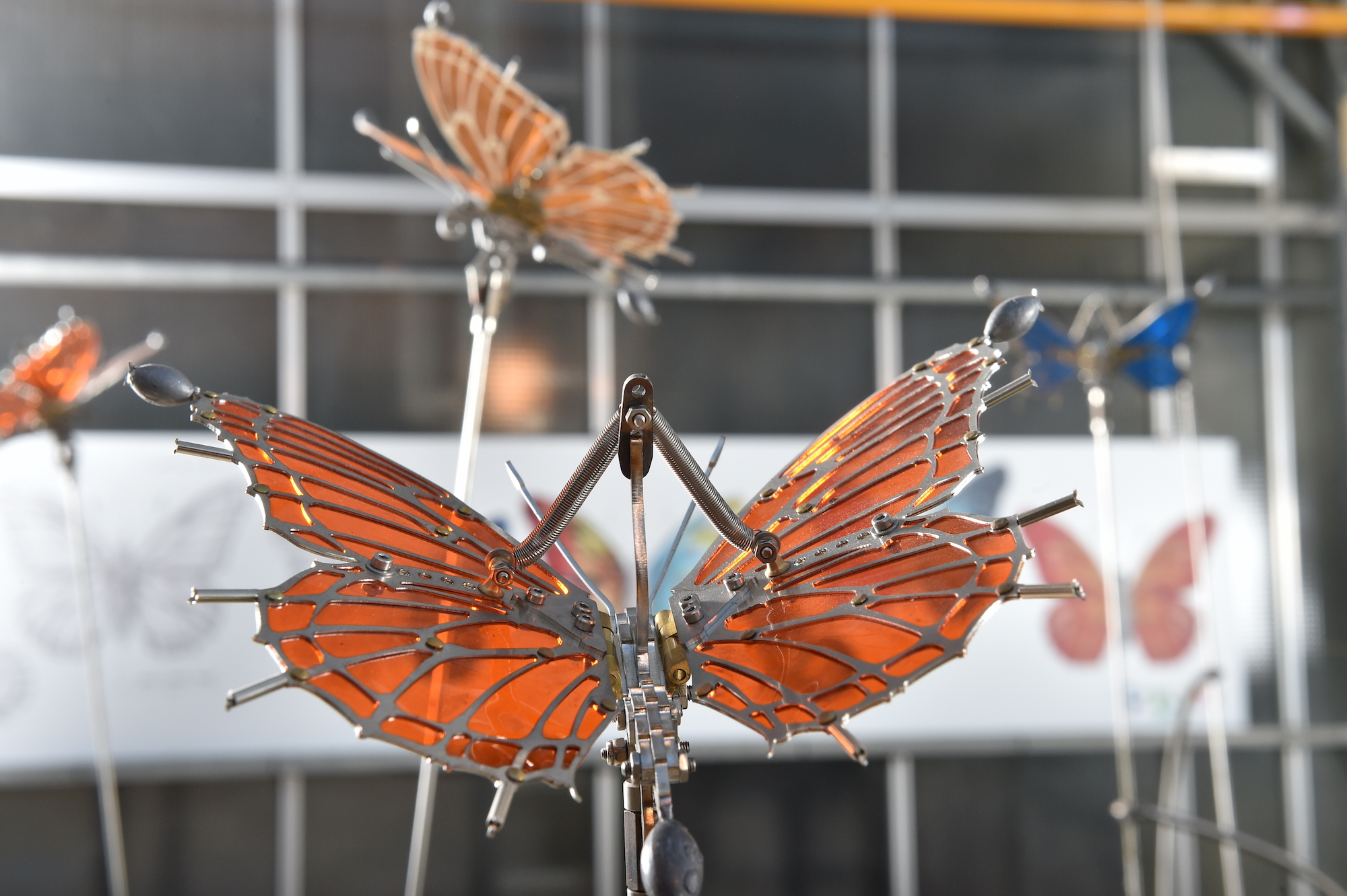 La Galerie des Machines. Les Machines de La Nuée de Papillons © Jean-Dominique Billaud