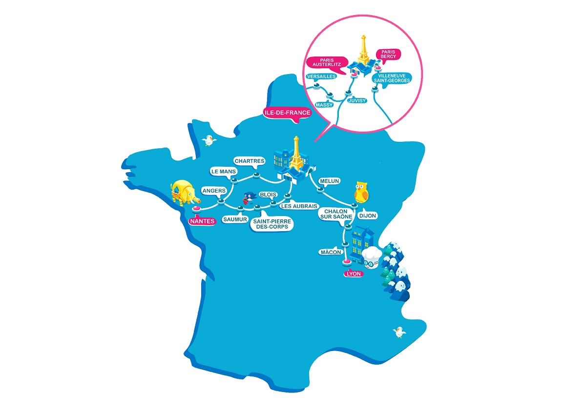 OuiGo Train Classique ouvre ses ventes sur Nantes-Paris-Nantes et Lyon-Paris-Lyon  - DR