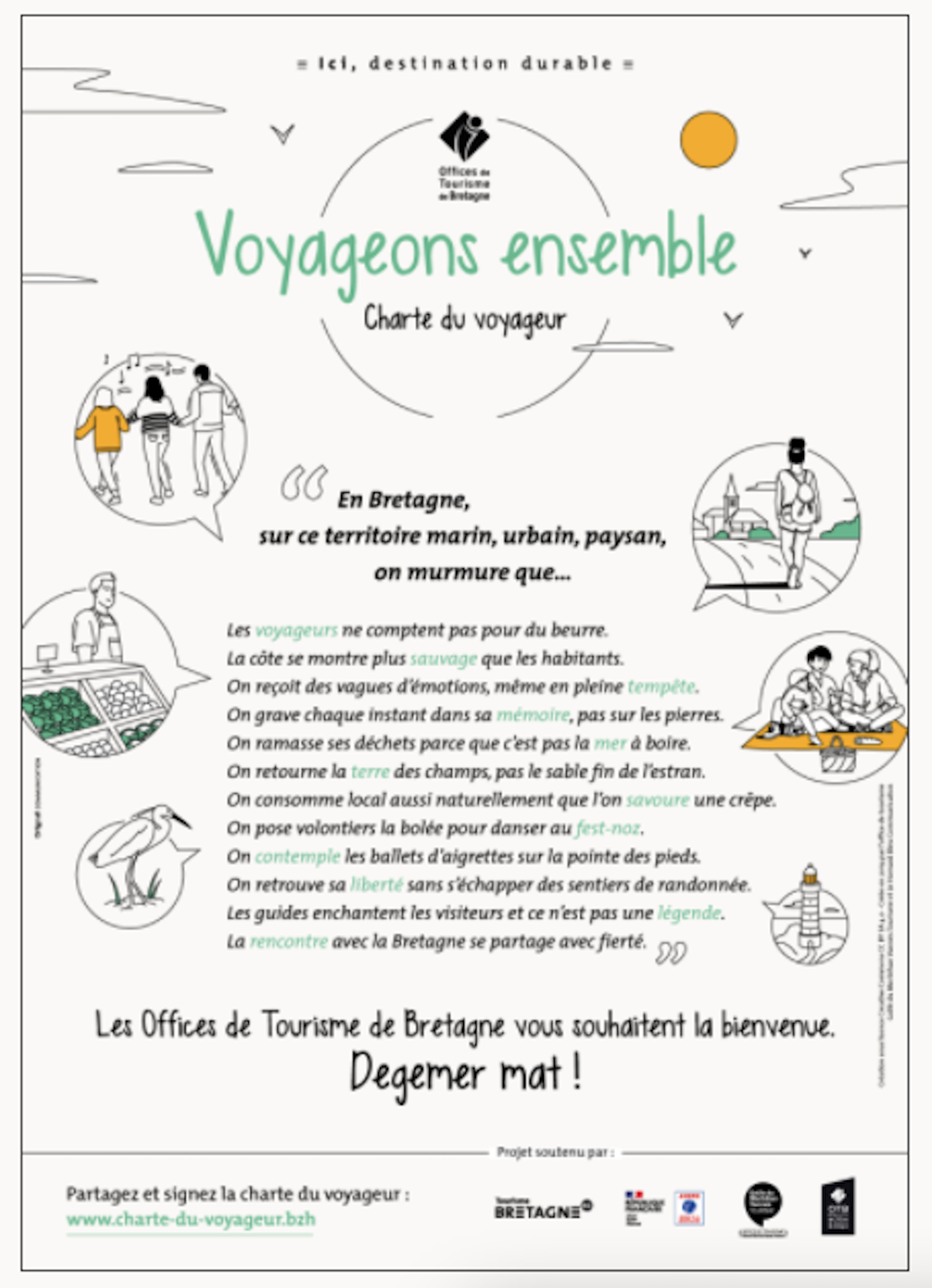 La Bretagne lance une « Charte du voyageur » auprès de ses visiteurs