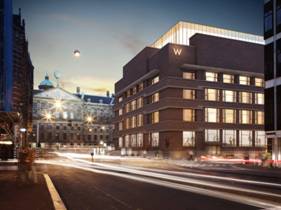 Le W Amsterdam ouvrira ses portes au public au cours de l'automne 2015 - Photo DR