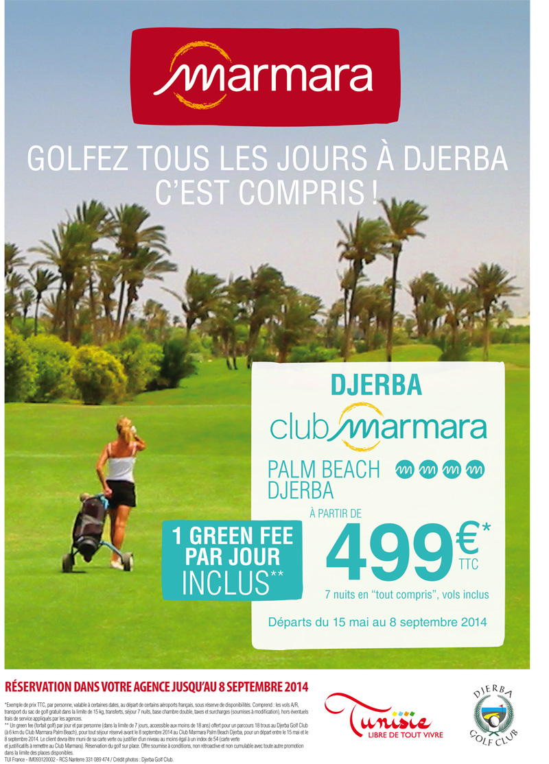 Des offres inédites SPA et GOLF à vivre dès à présent dans les Club Marmara au Maroc et en Tunisie !