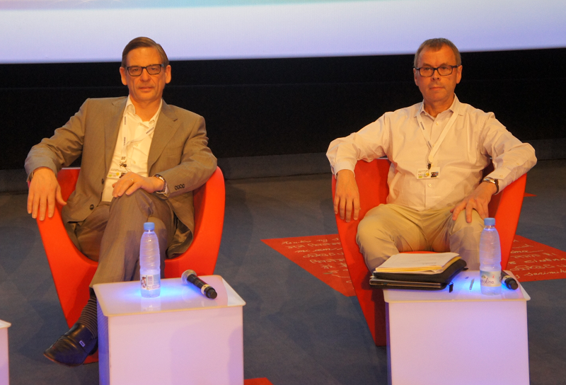 Jan Van Steen, président du BTO (Belge) et Michel de Blust, secrétaire général de l'ECTAA - DR