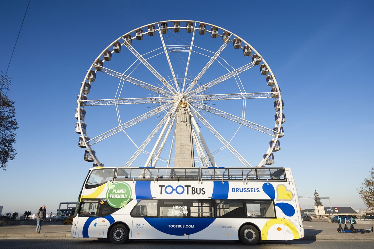 Le bus touristique Tootbus de Bruxelles - Crédit photo Tootbus