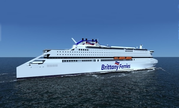 Pégasis, le prochain navire de Brittany Ferries sera le fer de lance d'une nouvelle génération de bateaux plus écologiques. DR