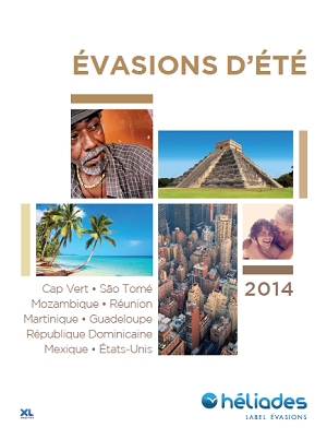 La brochure Evasion d’Été 2014 d'Héliades est disponible depuis le 17 février 2014 - DR