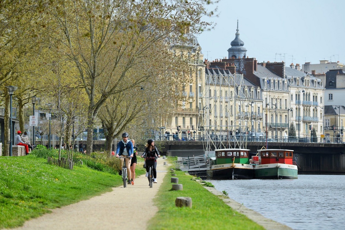 Rennes Métropole et la Ville de Rennes comptent créer 500 km d'itinéraires cyclables à horizon 2030 - crédit : Franck Hamon / Destination Rennes