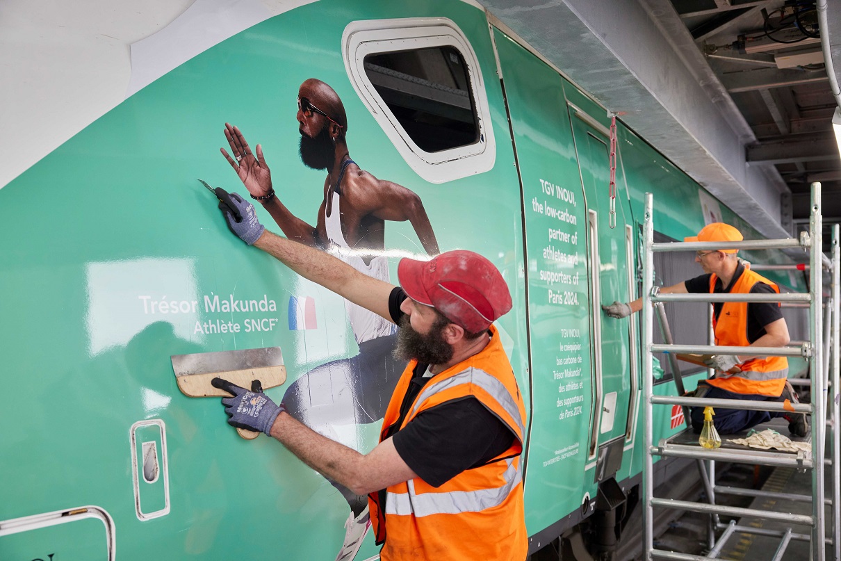 SNCF : TGV INOUI et INTERCITÉS se mettent aux couleurs des JO - Photo : ©SNCF