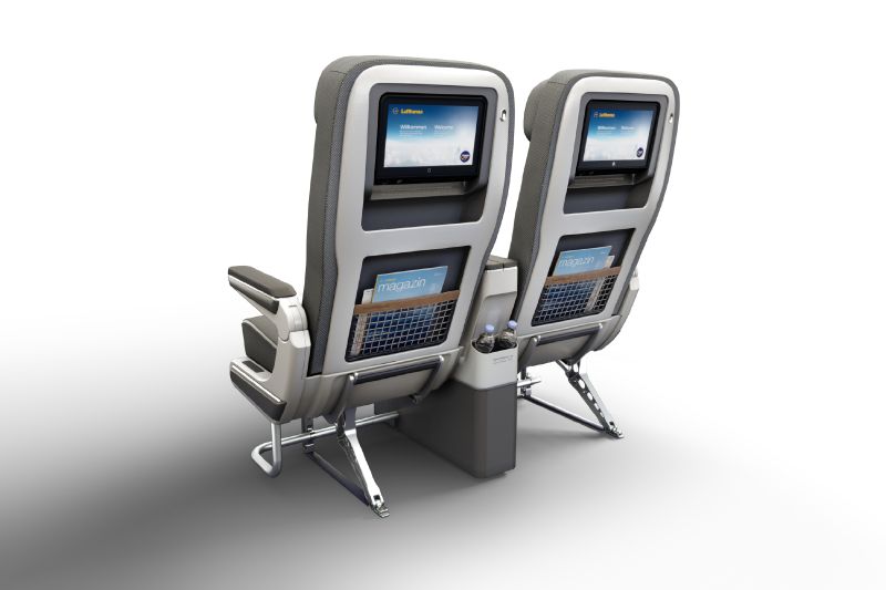 Les passagers disposent d’environ 50% de place supplémentaire qu’en Economy Class - © Photographer: Lufthansa - © CGI: Pixomondo
