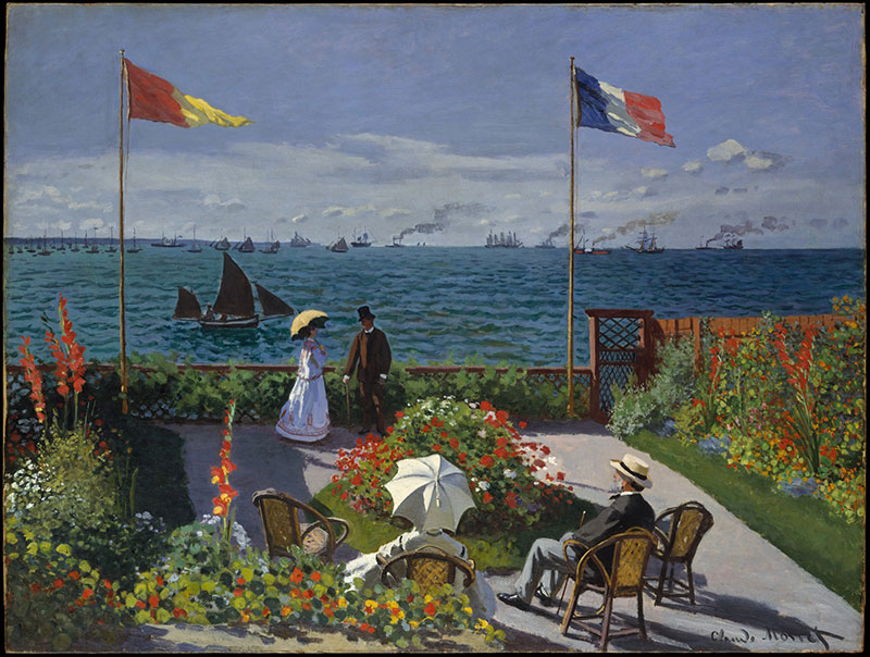 Claude Monet, Terrasse à Sainte-Adresse © Metropolitan Museum of Art-New York