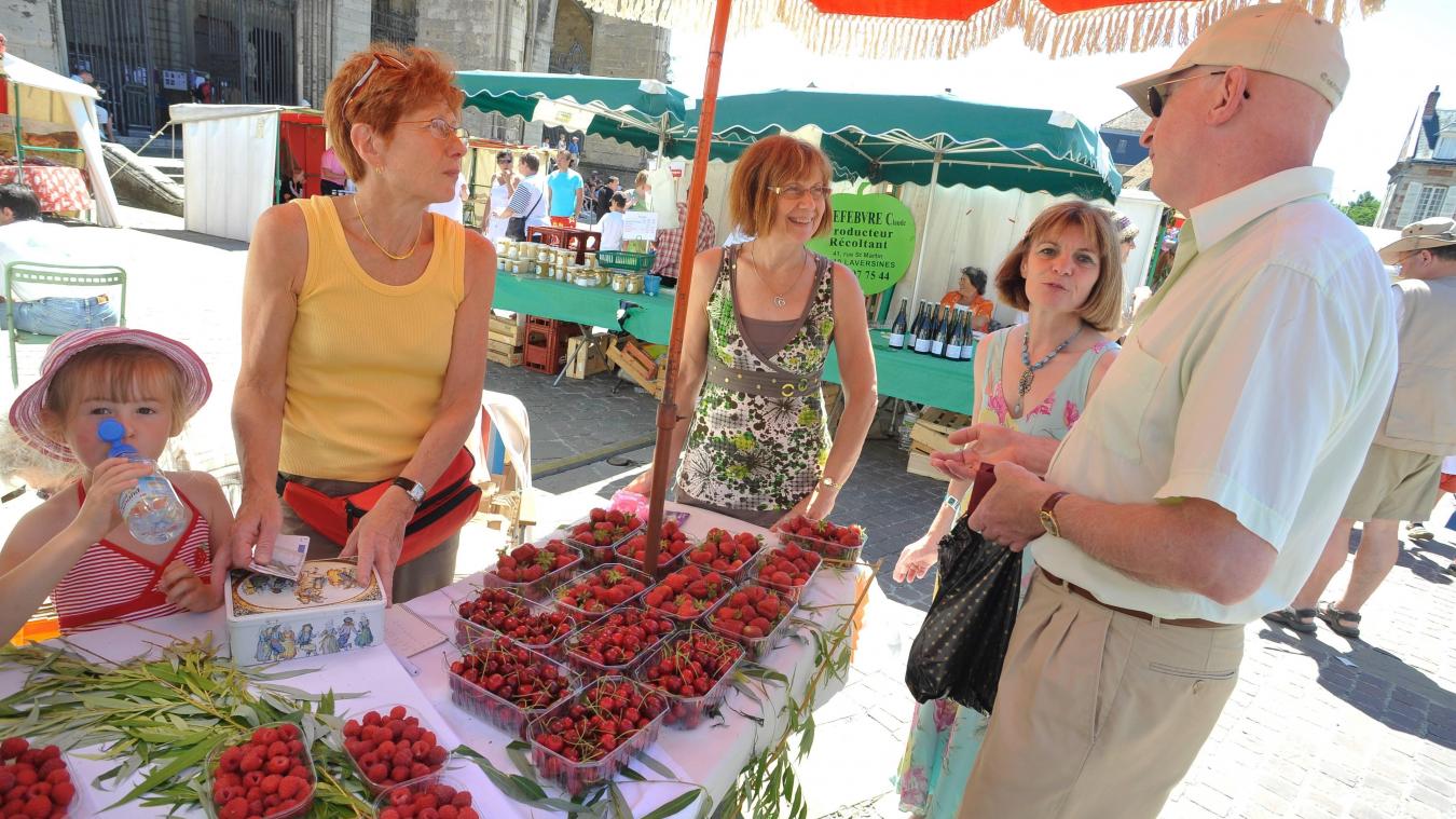 En juillet le marché de Noyon voit rouge (©DR)