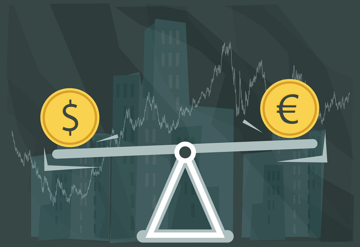La baisse de l’euro devrait se poursuivre sous l’effet combiné d’un niveau élevé d’aversion au risque et d’une banque centrale américaine qui est perçue comme plus agressive que la Banque Centrale Européenne (BCE) -  Depositphotos.com Auteur designpraxis La baisse de l’euro devrait se poursuivre sous l’effet combiné d’un niveau élevé d’aversion au risque et d’une banque centrale américaine qui est perçue comme plus agressive que la Banque Centrale Européenne (BCE) -  Depositphotos.com Auteur designpraxis