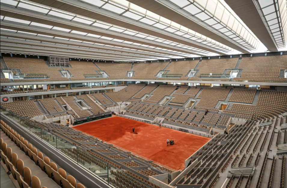Le nouveau court couvert Philippe Chatrier (©Roland Garros)