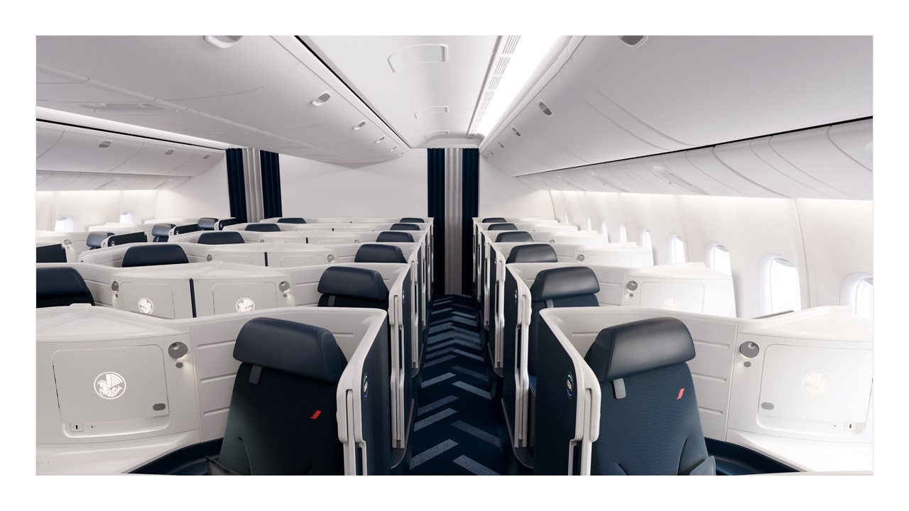 La nouvelle cabine Business d'Air France sur ses 777-300 © AF
