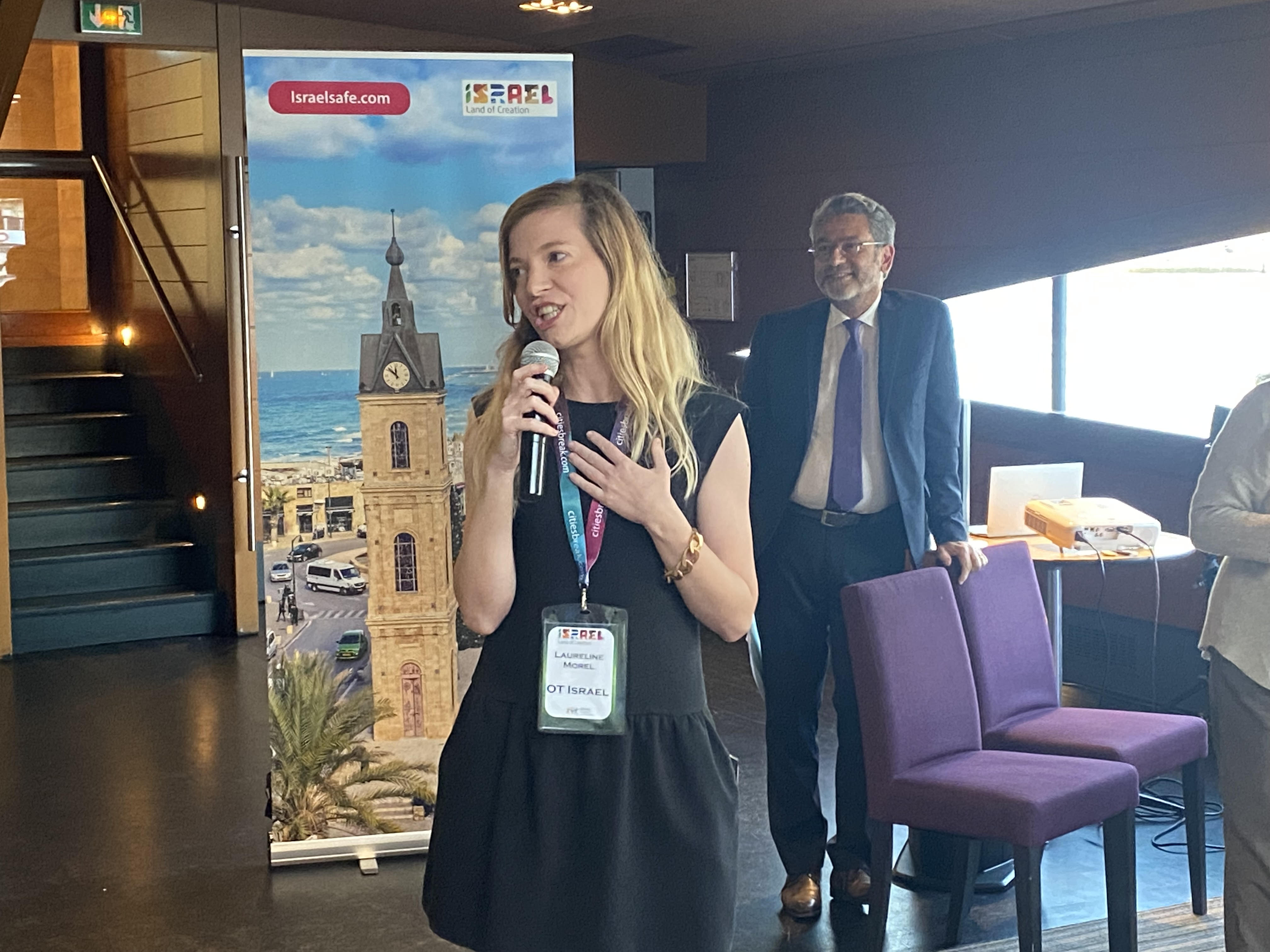 Laureline Morel, directrice France de l'Office national israélien du tourisme peut être satisfaite : les agents de voyages sont venus en nombre pour le workshop annuel..
