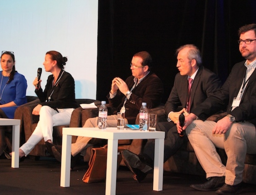 Alexandra Blanchard (TripAdvisor), Anne-Catherine Pechinot (Gîtes de France), Eric Huet (Logis Hôtels), Christophe Mathieu (Brittany Ferries), Thomas Yung (Artiref) - ©Miguel Duvivier