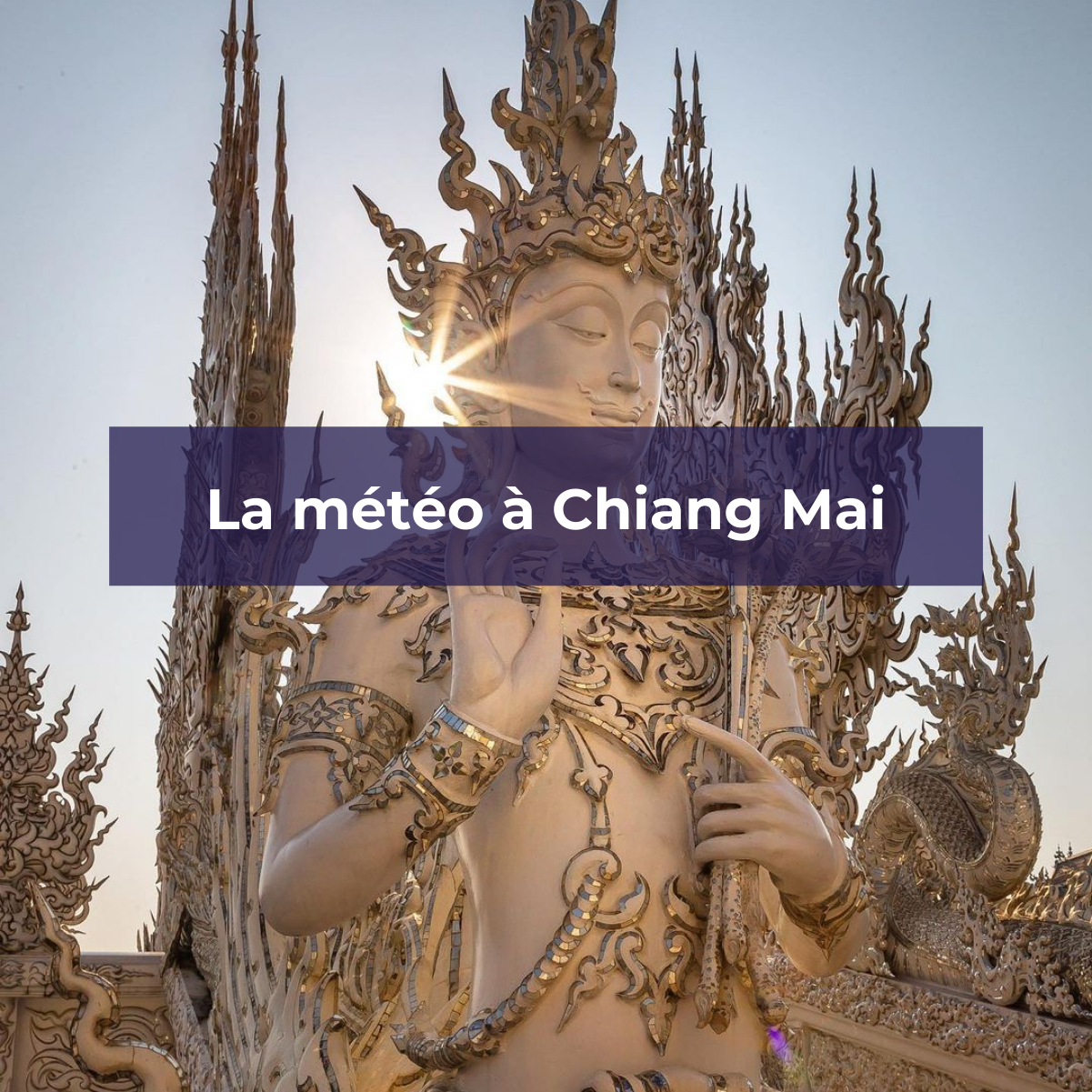 La météo à Chiang Mai en Thaïlande - White Temple, Chiang Rai - Instagram © @the.travelling.teeth