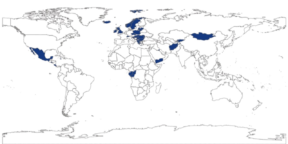 Découvrez la carte des destinations où il est possible de voyager sans restriction (pays en bleu) - Crédit photo : OMT