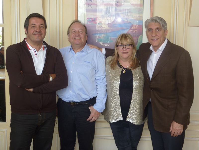 Jean-Luc Dufrenne, Georges Cid, Michèle Laget Herbaut, et Lucien Salemi - DR