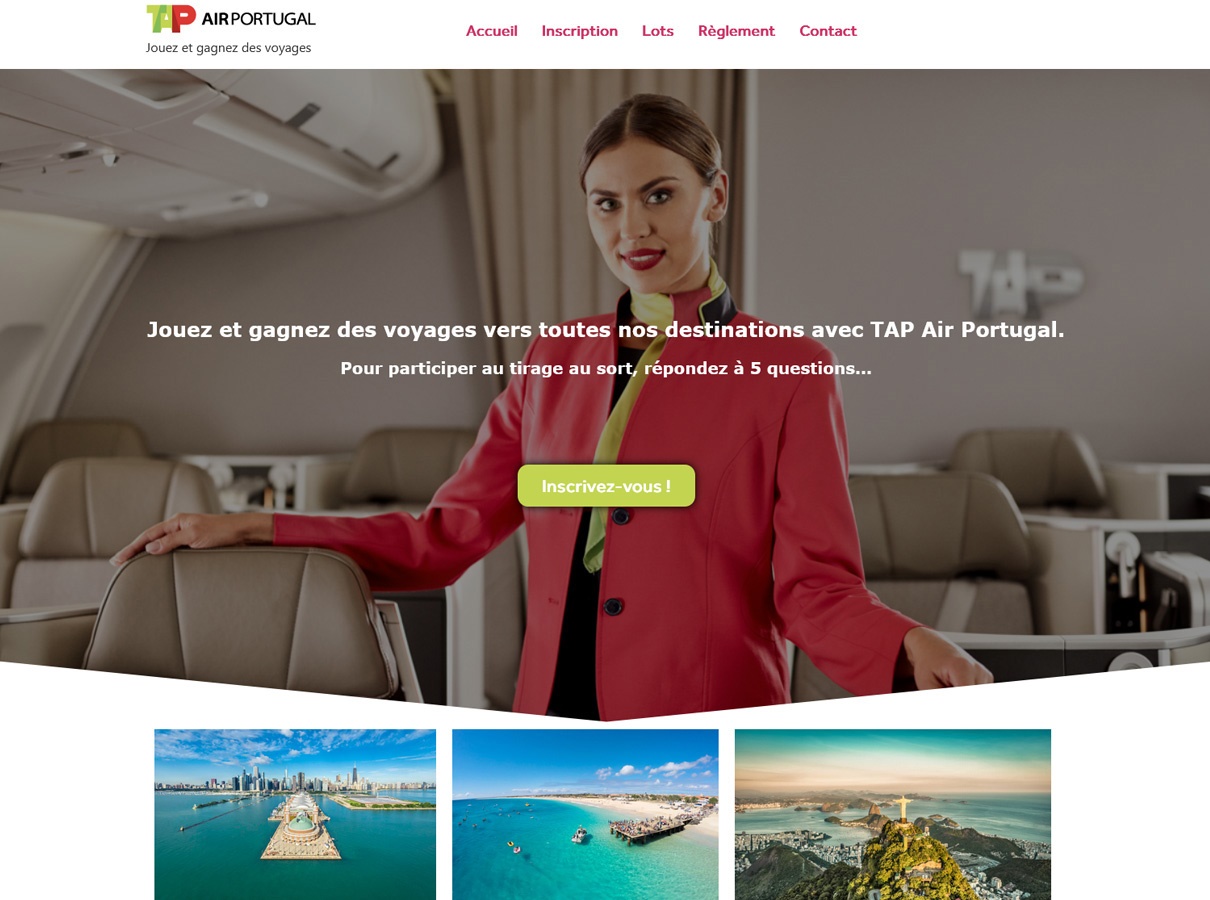 TAP Air Portugal lance un jeu-concours pour les agents de voyages - DR