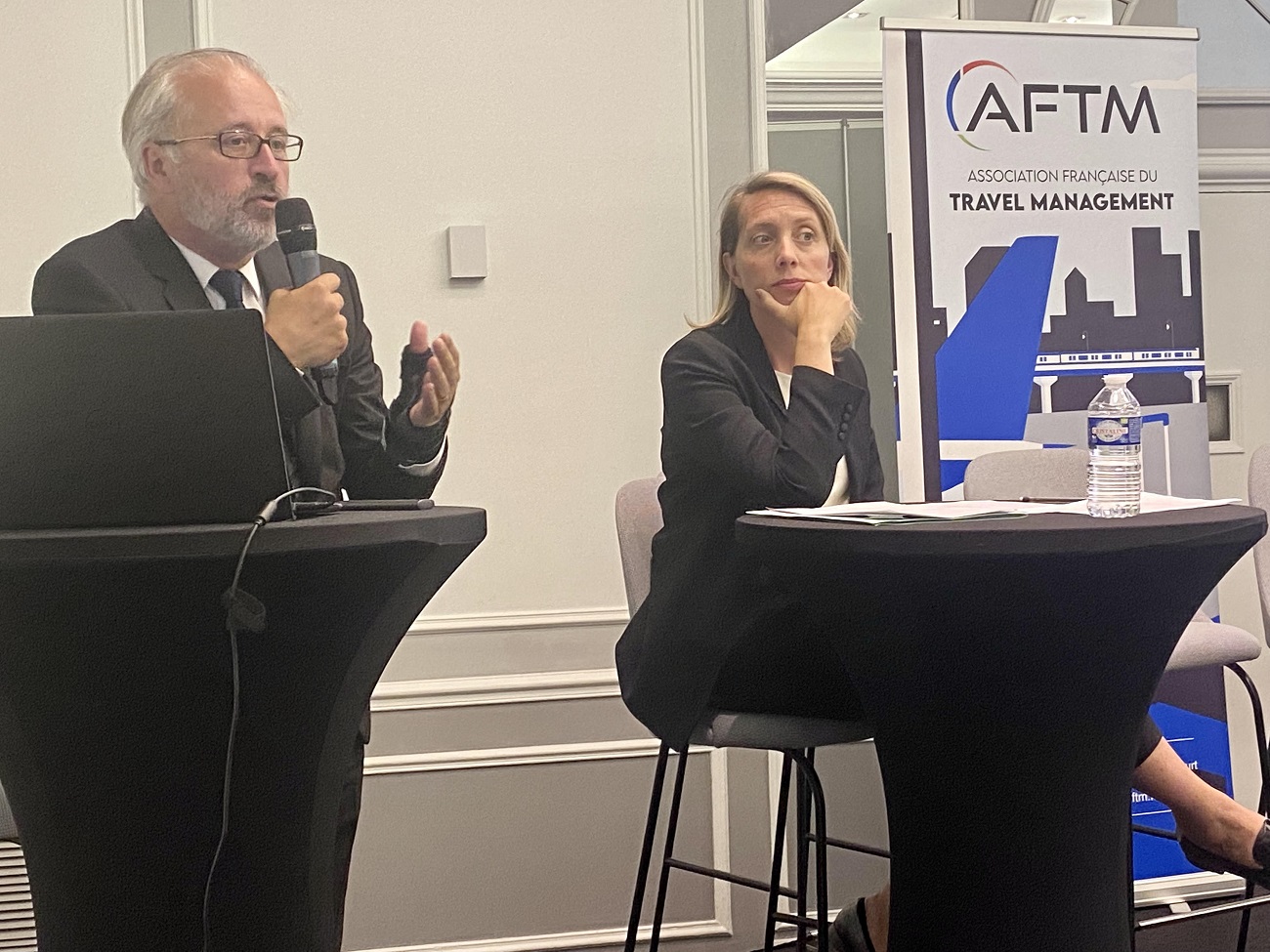 Lors de la convention nationale de l'AFTM, Henri Hourcade et Delphine Barault (Air France) ont mis en avant tout ce que la norme NDC peut avoir comme avantages.