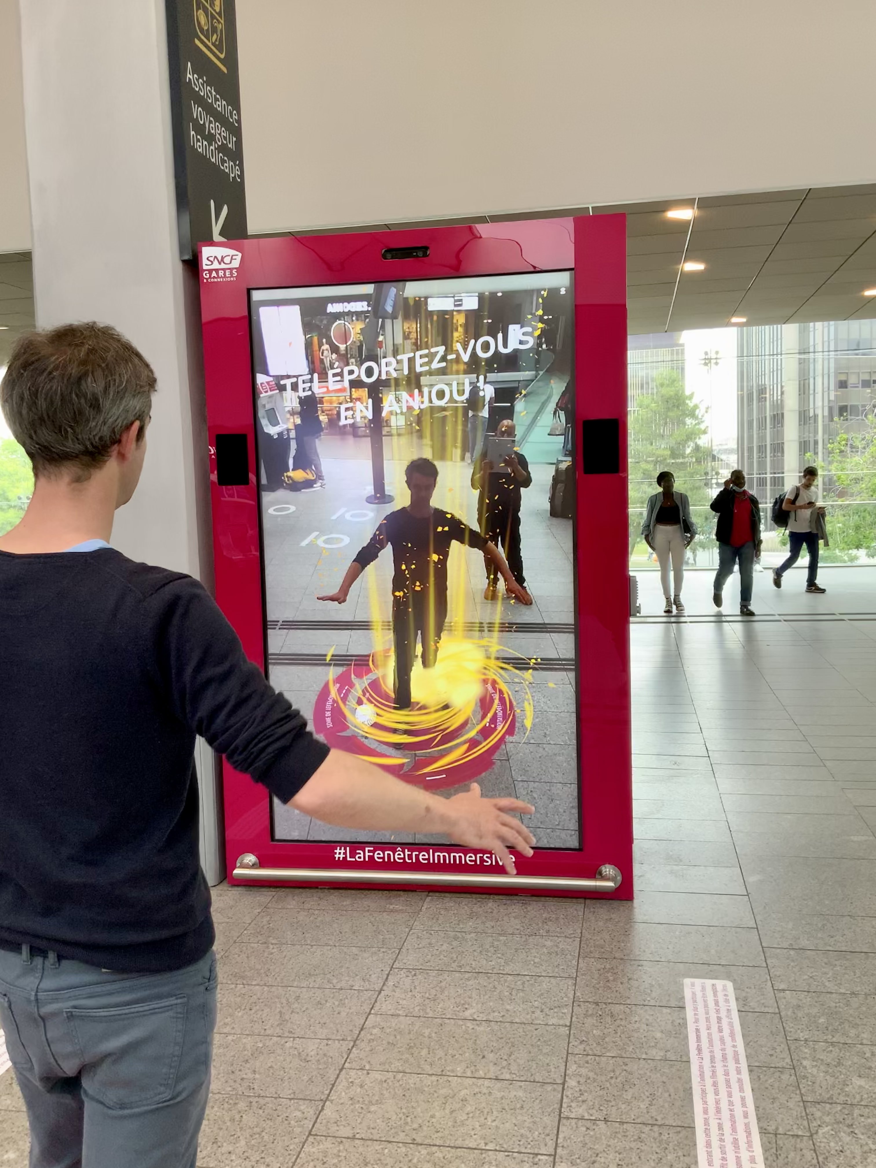 Une téléportation douce via un vortex virtuel (©DigitaLandmarks)