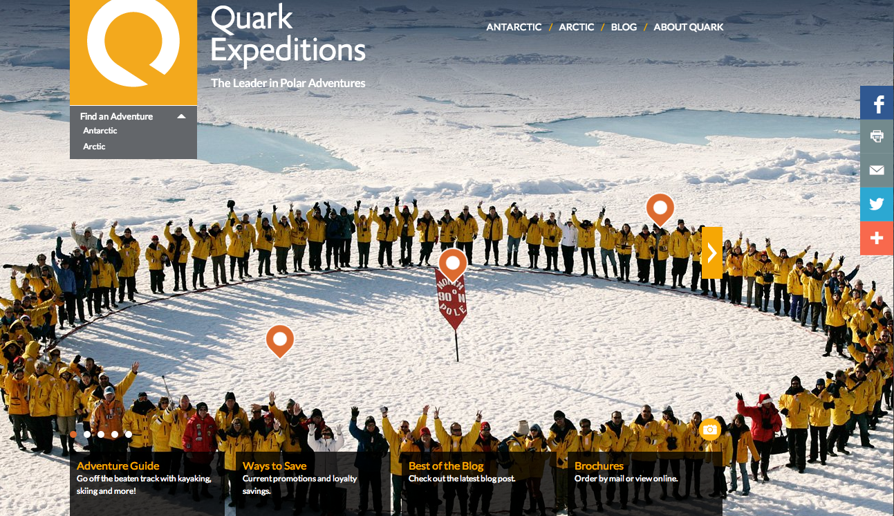 Spécialisé sur les croisières polaires, Quark Expéditions veut améliorer sa notoriété sur le marché français. Spécialisé sur les croisières polaires, Quark Expéditions veut améliorer sa notoriété sur le marché français.